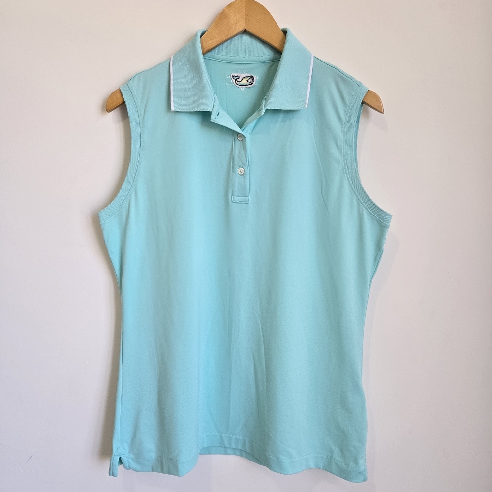 Vineyard Vines Sleeveless Polo Shirt - Light Green